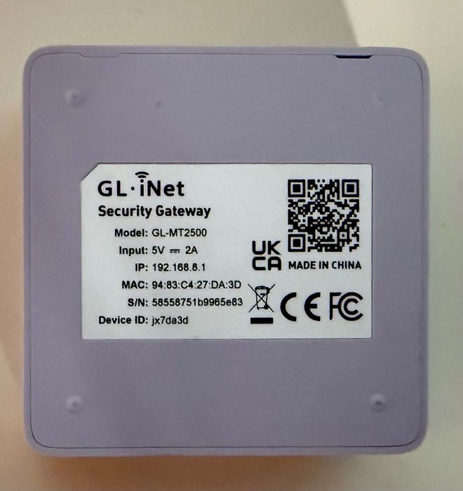 GL.iNet GL-MT2500 (Brume 2) Mini VPN USADO