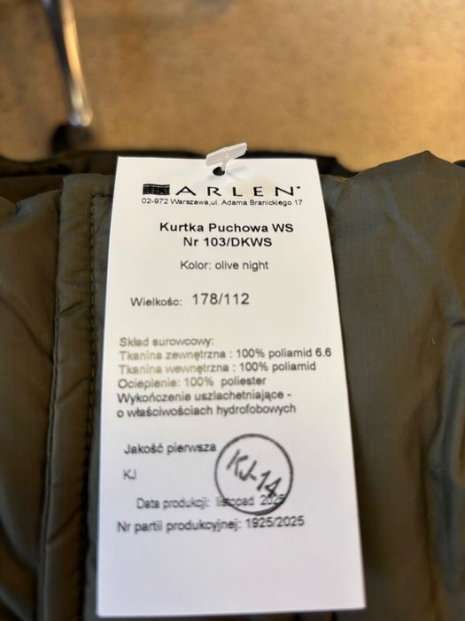 Kurtka puchowa WS