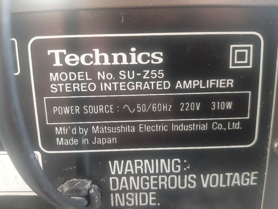 Sprzedam wzmacniacz Technics zu-s55