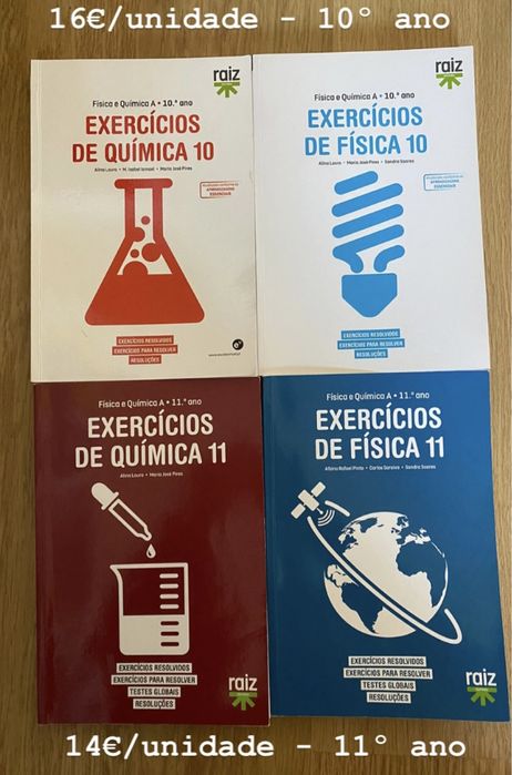 Livros Física e Química Matemática Biologia Geologia Filosofia
