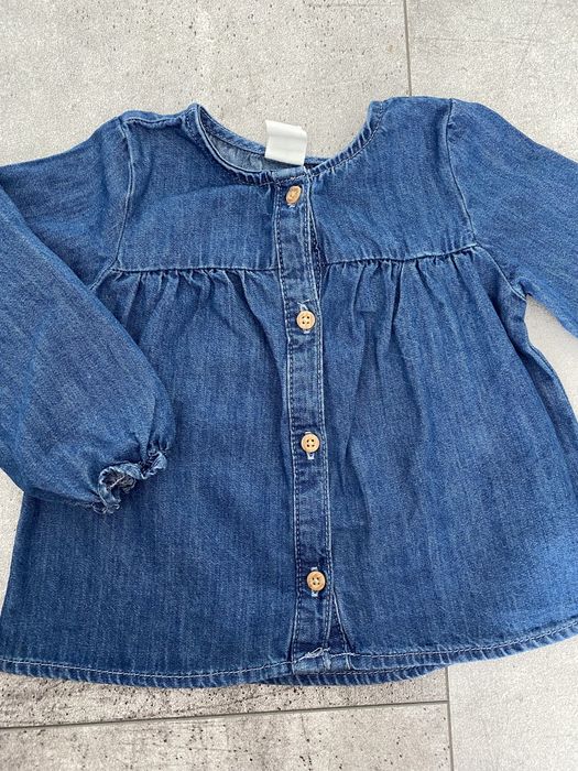 Piękna koszula jeansowa 74 h&m