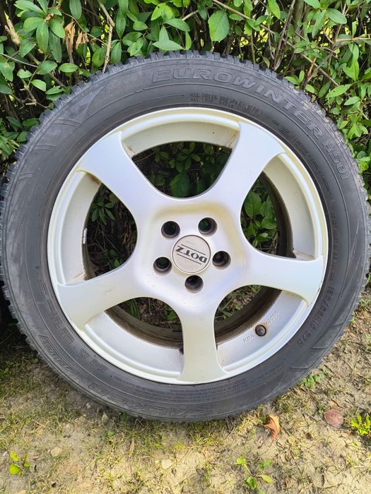 4x Alufelgi 16 DOTZ / 6,5Jx16H2 ET40 / 5x100 + OPONY + ŚRUBY  / Audi, VW, Skoda, Seat