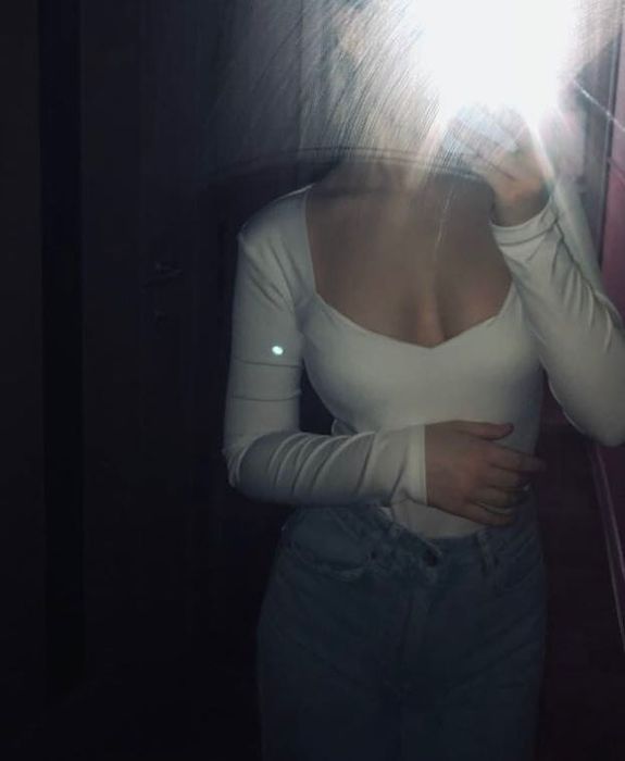 Боди с вырезом женское белое