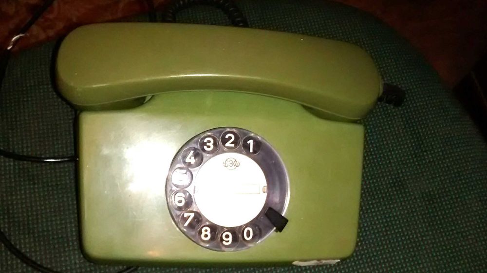 Телефон кнопочный и дисковый телефон, винтажные проводные