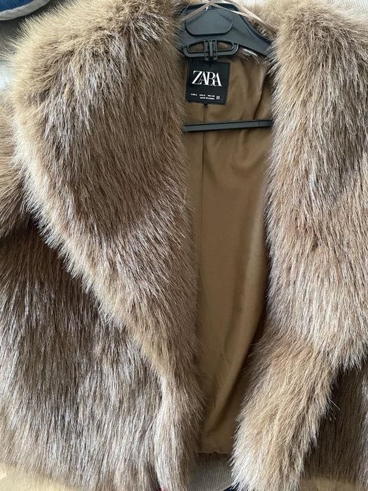 Шуба з штучного хутра zara