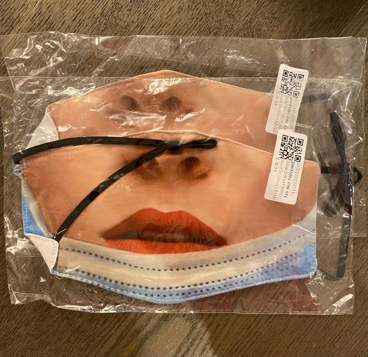 Maseczka ochronna wielorazowa nadruk śmieszny