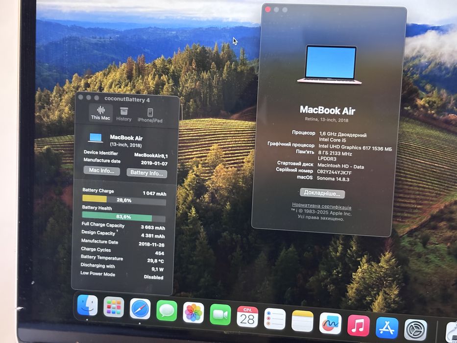 MacBook Air 2018 ( i5/ 8gb/ 128)