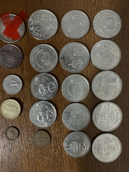 Moedas prata e colecionaveis