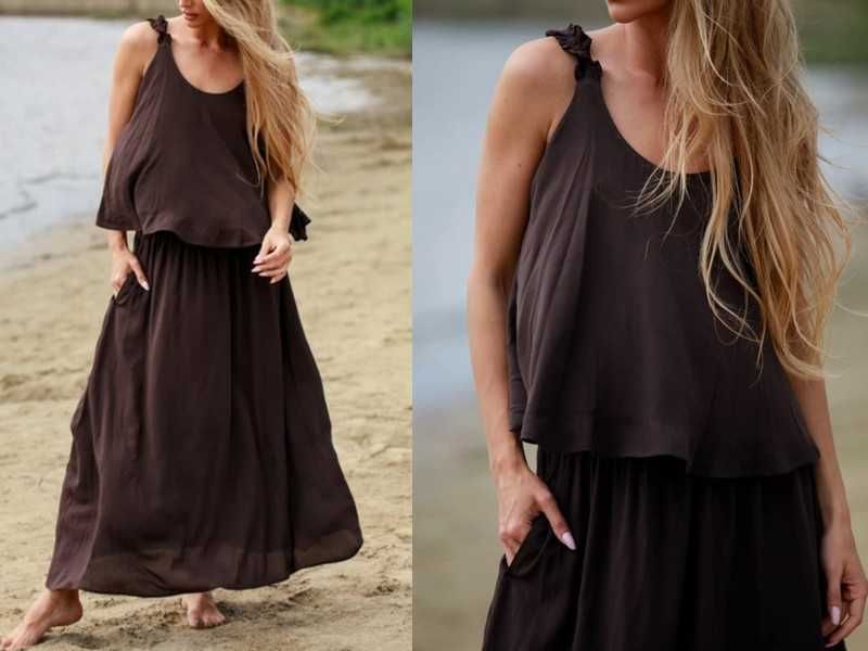 Lemonada nowy set spódnica maxi + top czekolada