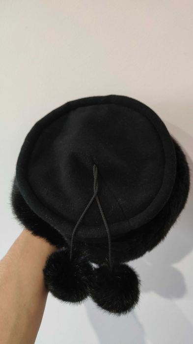 Damska Zimowa Czapka Rabionek Futerko