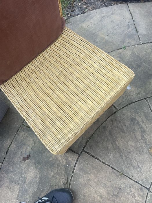 Krzesło Krzesła rattanowe drewno ogród zimowy