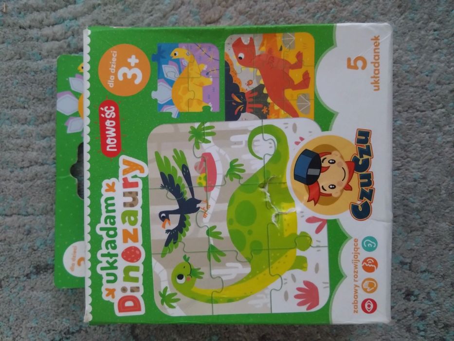 Puzzle progresywne dla maluszków 2+ Czuczu 3 zestawy