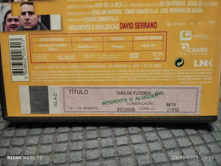 DVD - Dias de Futebol - comédia