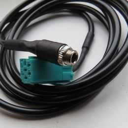Cabo audio adaptador AUX Line In radio, novo não usado