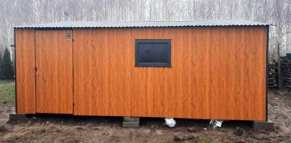 Garaż blaszany 6x6 ocynk