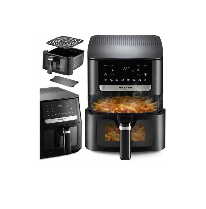 4w1 ZESTAW Frytkownica beztłuszczowa duża 6,5L AIR FRYER frytownica