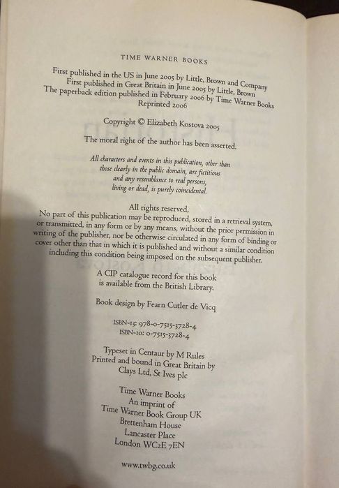 Книга The Historian Елізабет Костова