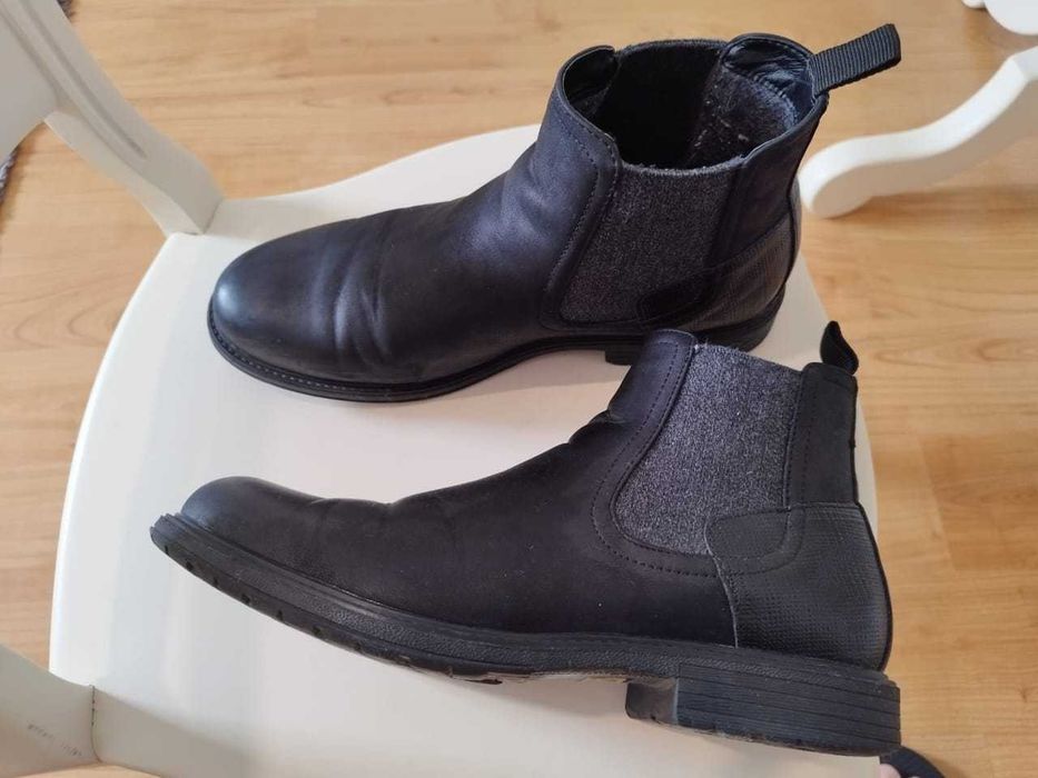 Bota Preta Tam 44 Semi Nova