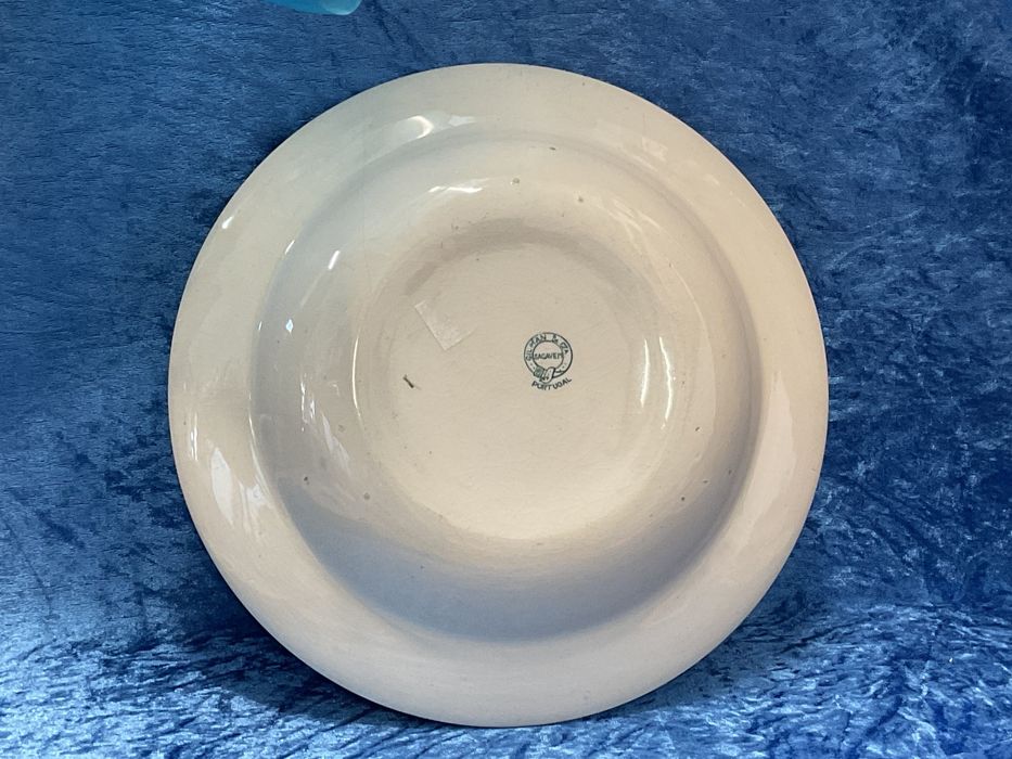 Grande prato fundo faianças sacavem 29 cm 1962