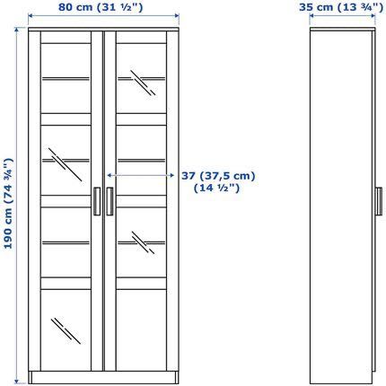 IKEA BRIMNES Witryna biała 80x190 cm