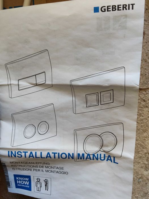 Botão de descarga WC da GEBERIT