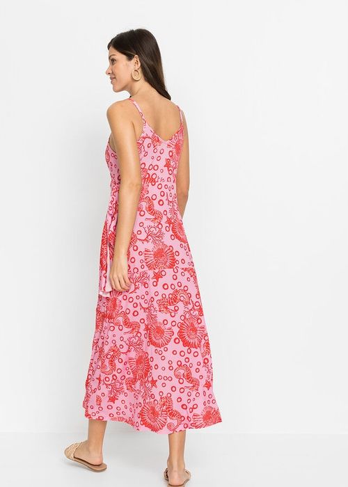 B.P.C wzorzysta sukienka maxi letnia 44/46.