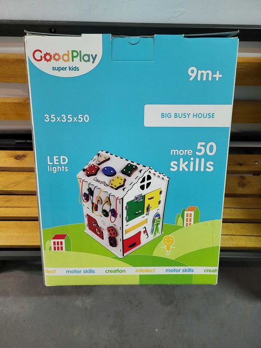 Бізіборд/Бізікуб GoodPlay 35х35х50 великий будинок