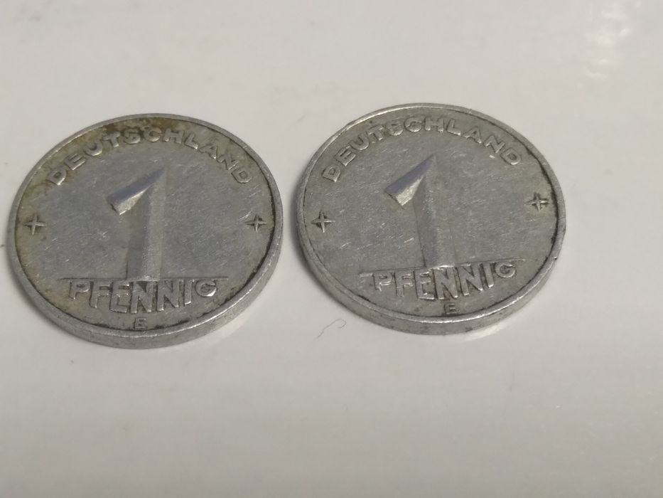 2 x 1 Ffennig 1952 E DDR
