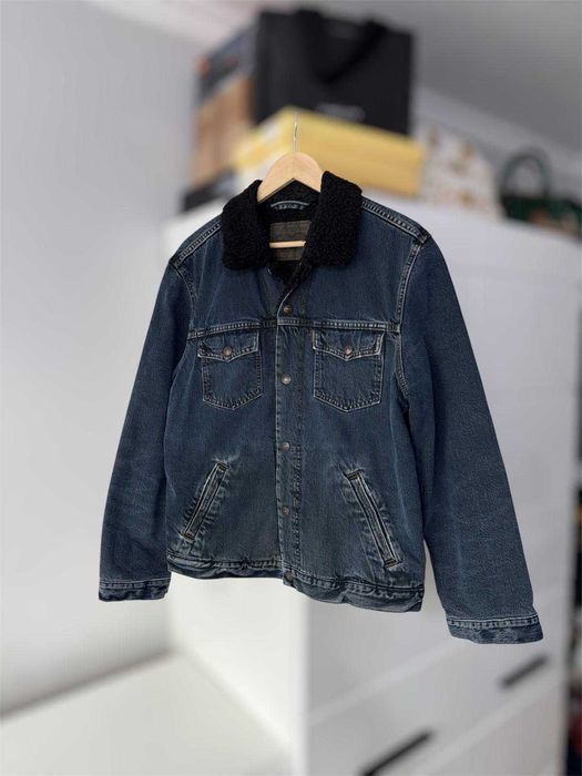 Kurtka męska Levis Sherpa granatowa jeansowa rozmiar M