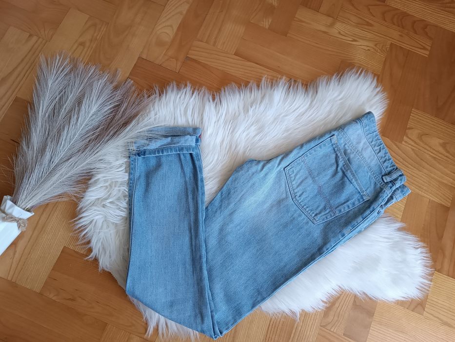 Spodnie dżinsy damskie ASOS 38M wysoki stan