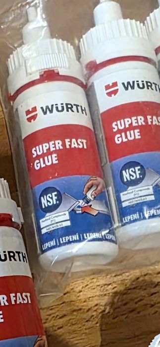 Швидковисихаючий клей  Würth Super Fast Glue об'ємом 50 г