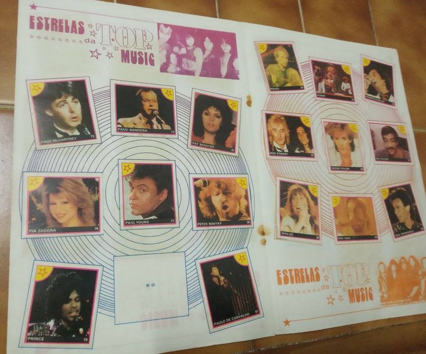 Caderneta ESTRELAS DA TOP MUSIC
