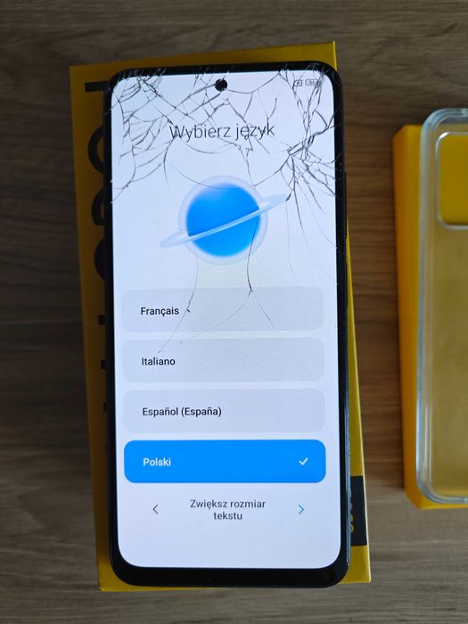 POCO M4 pro, uszkodzony LCD