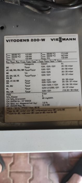 Części do Viessman Vitodens   200 WB2B elektrody jonizacyja,zapłonowa