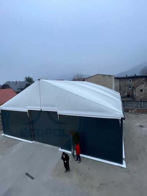 Hala pneumatyczna,termo bez skraplania, ocieplana,płyta warstwowa15x30