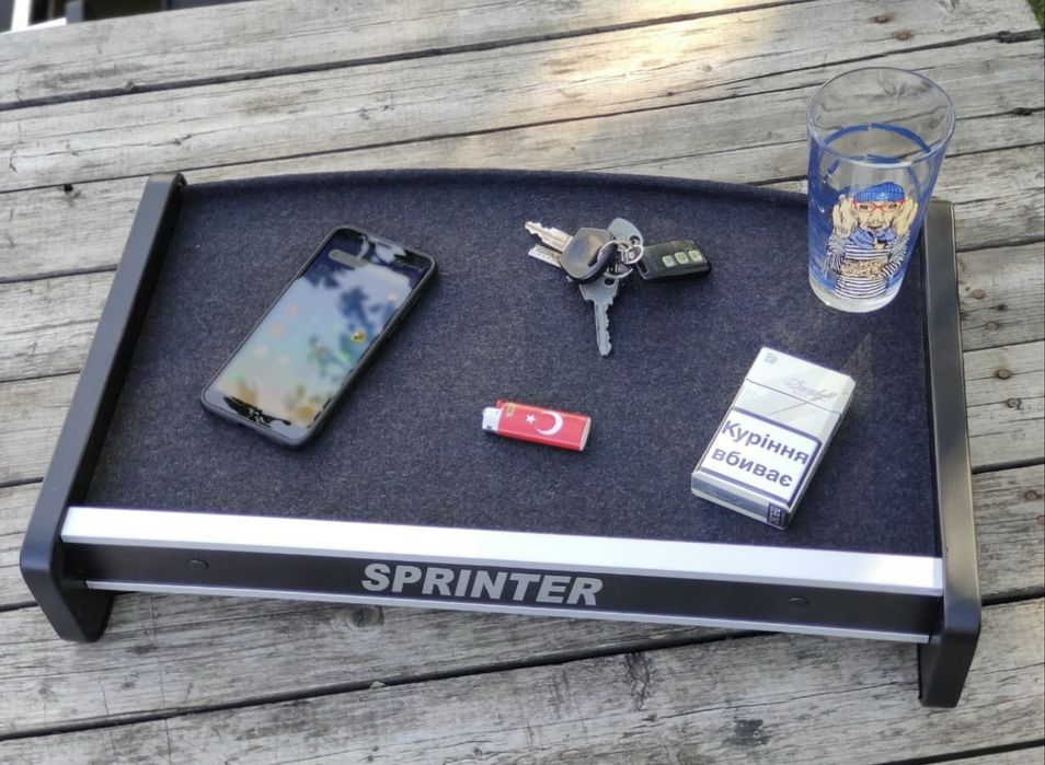 Полка столик на торпеду для бусов Sprinter cdi tdi VW LT Volkswagen