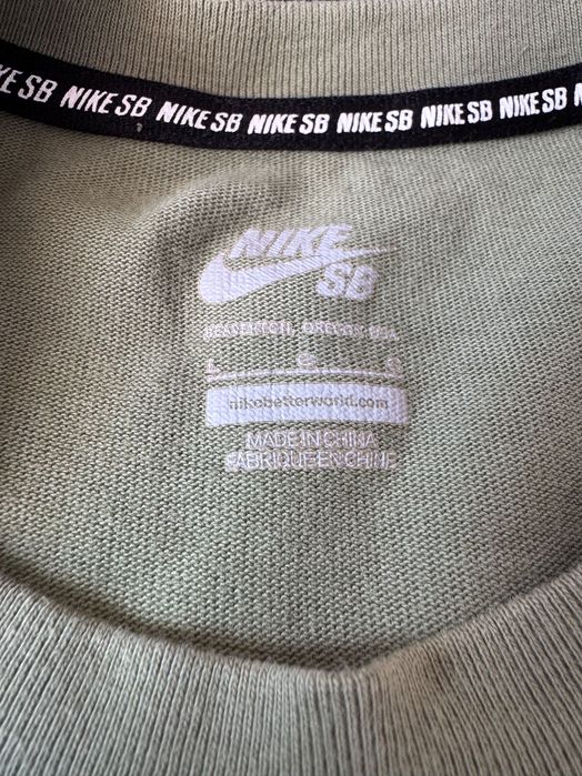 Nike SB bluza zielona custom rozmiar L skateboarding unikat