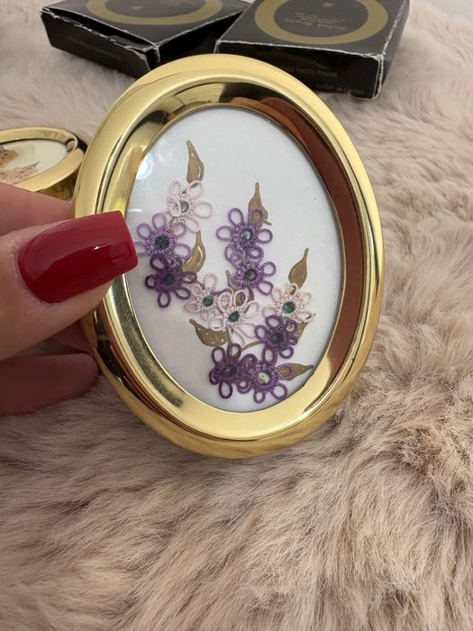 Zestaw 4 złotych ramek na zdjęcia mini