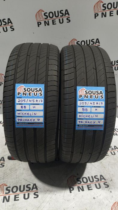 2 pneus semi novos 205-45R17 Michelin - Oferta dos Portes