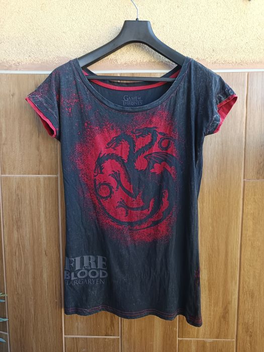 Koszulką T-shirt Gra o Tron Fire and Blood Targaryen size M HBO