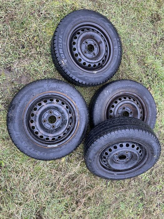 Koła 4x114,3. Zimowe opony, bieżnik 6,7mm.