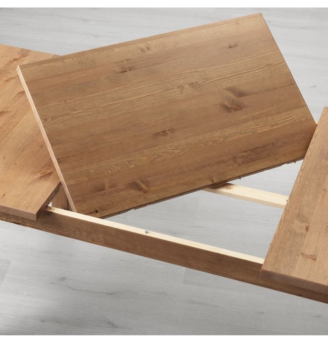 Stół drewniany sosnowy Ikea Stornäs plus 5 krzeseł Ingolf
