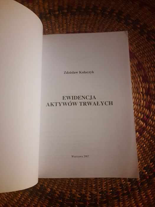 Książka Ewidencja aktywów trwałych