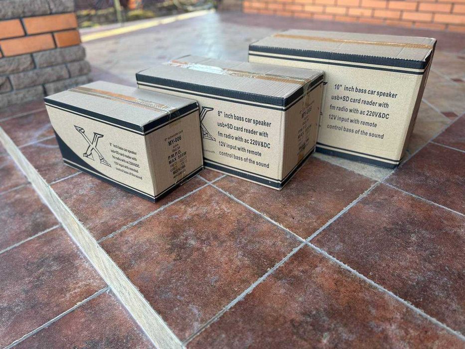 Активный сабвуфер 5-6-8-10-12 дюймов. Портативная Колонка. Буфер