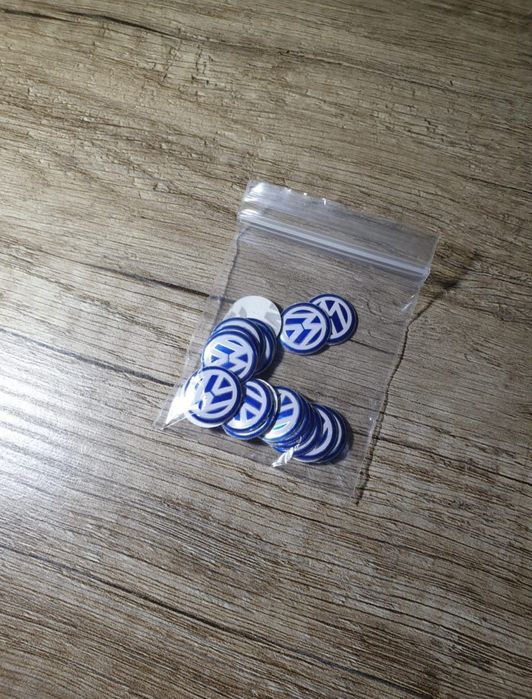 10x Naklejki na kluczyki piloty scyzoryki VW Zestaw 14mm Volksw
