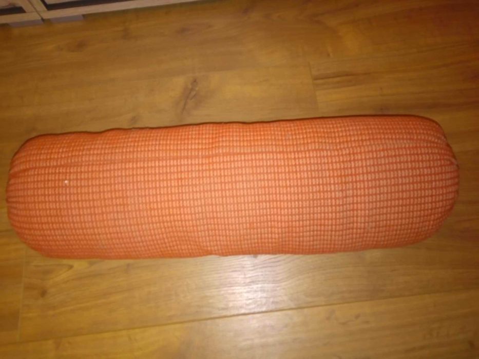 Poduszka pod szyję wałek pod poduszkę kanapowy wersalki PRL vintage