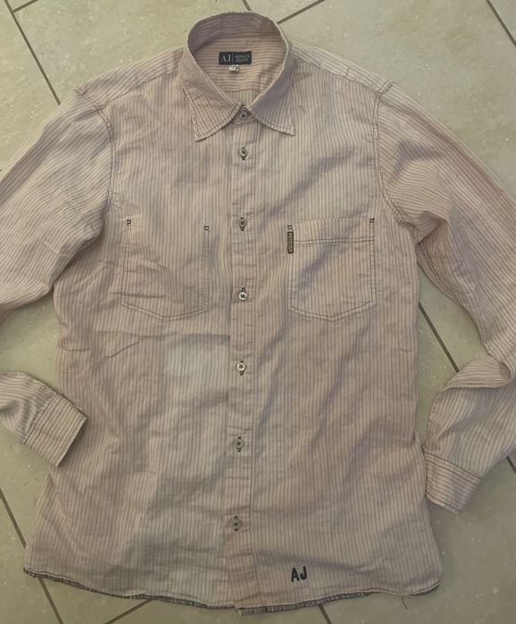 Emporio Armani męska koszula lekka bawełna r. M extra stan