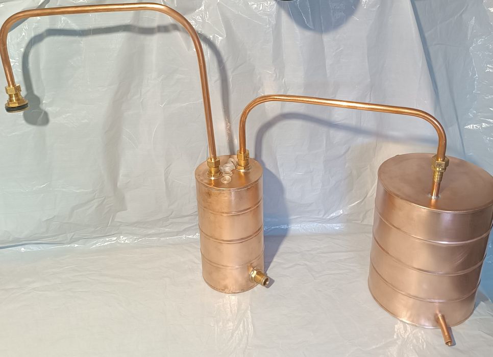 Дистиллятор, змеевик ПОЛНОСТЬЮ МЕДНЫЙ трубка медная ф1/2"(12.70мм)