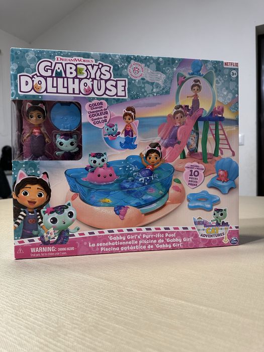 Piscina da Gabby's Dollhouse + peluche (Novos)