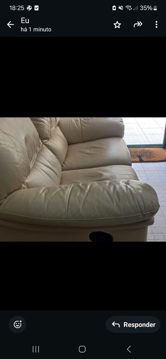 Sofa 2 lugares em.pele